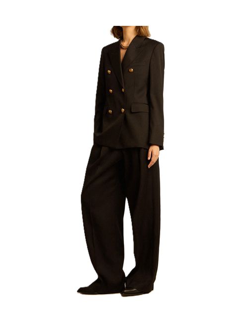 Women's black double-breasted blazer Golden Goose | GWP00829.P001521.90100BLACK